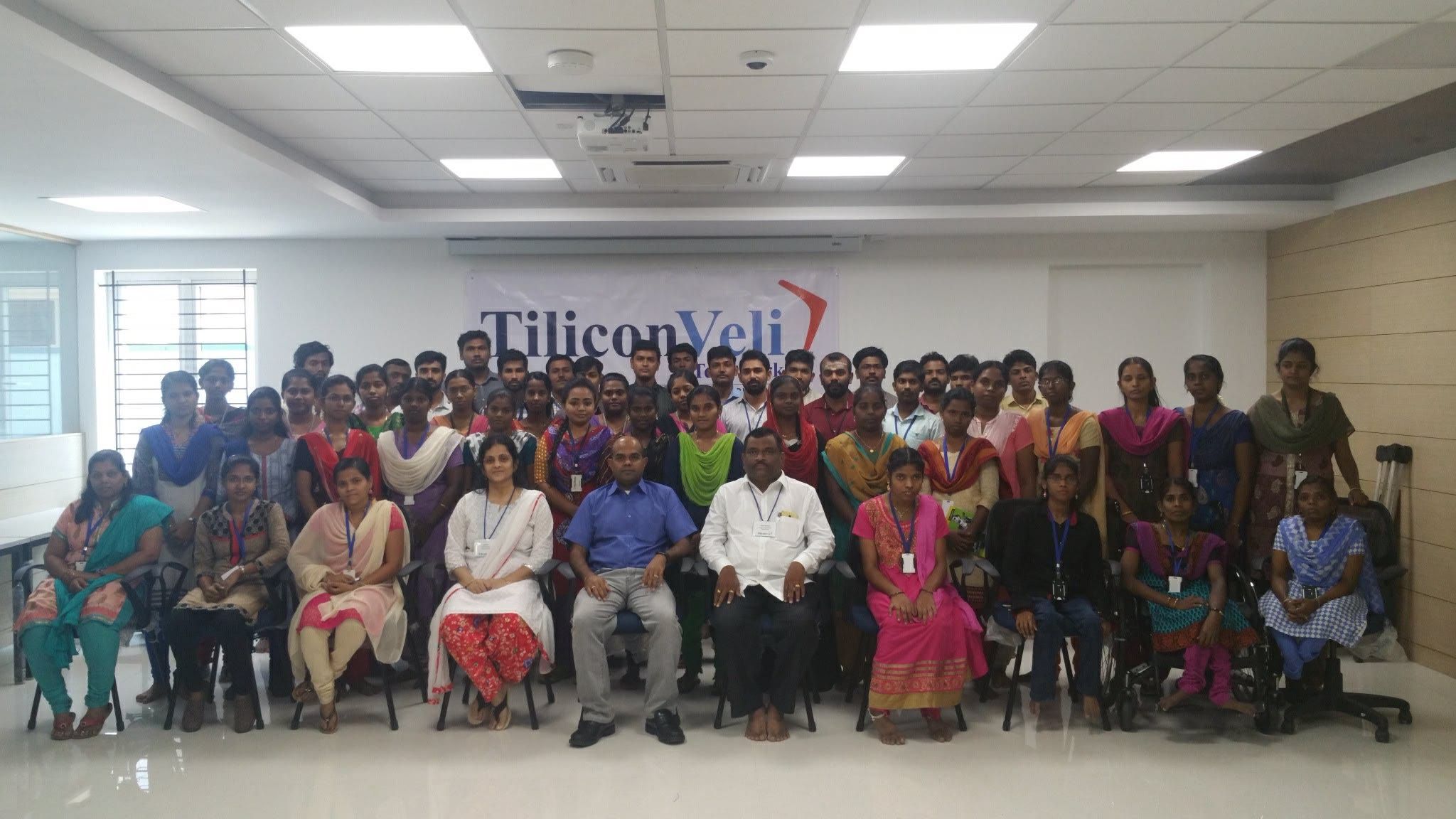 Graduates at a TiliconVeli training session